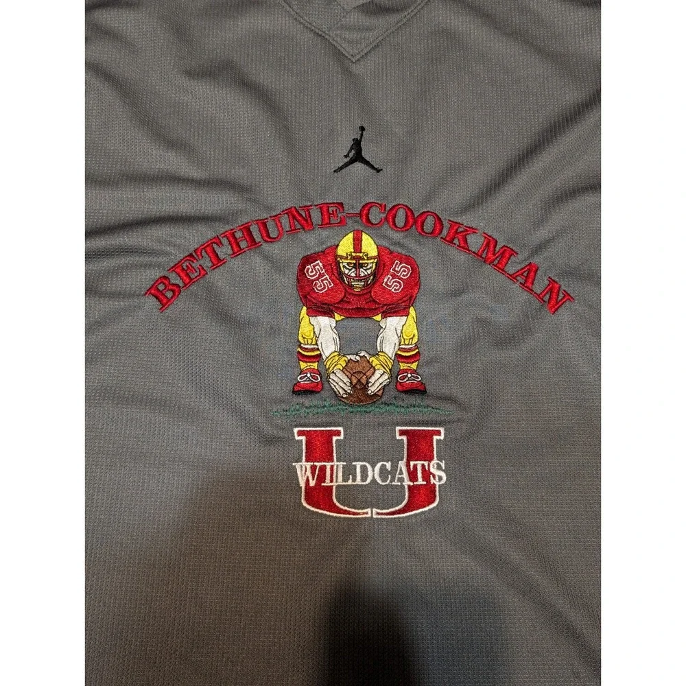VTG Jordan Bethune Cookman Wildcats Basketball Jersey Tank Top‎ Mens 3XL Gray